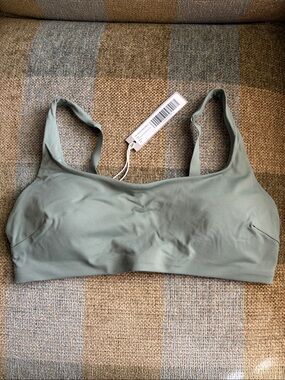 Everlane The Square-Neck Bikini Top - Herb